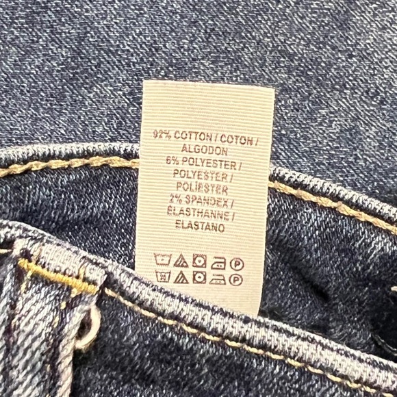 Lucky Brand Lolita Crop Blue Jeans Denim Size 12/31 Soft‎ Comfy Whiskered Ankle - Picture 5 of 12